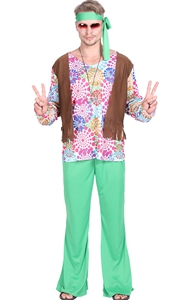 F1870 Fanstast Costumes Mens Hippie Halloween Costume